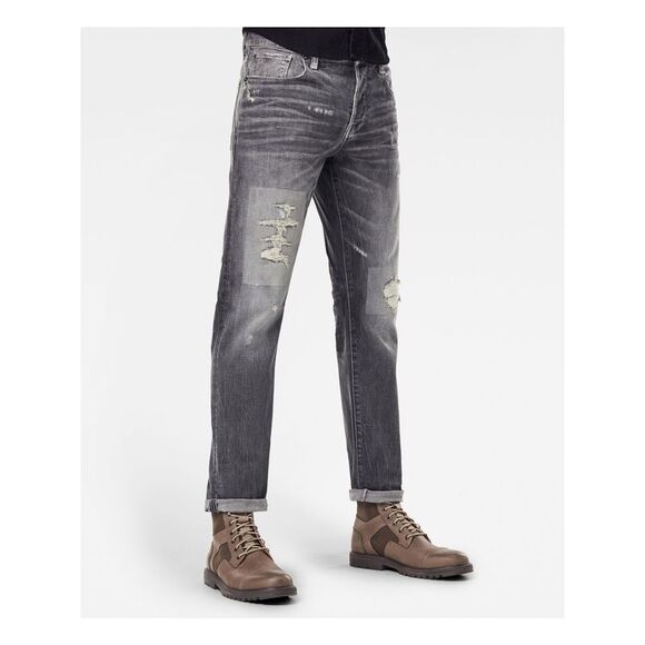 NWT G-STAR RAW Mens Gray Straight Fit Jeans 30 X 32